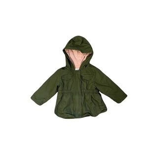 Green old navy jacket size 6-12 months